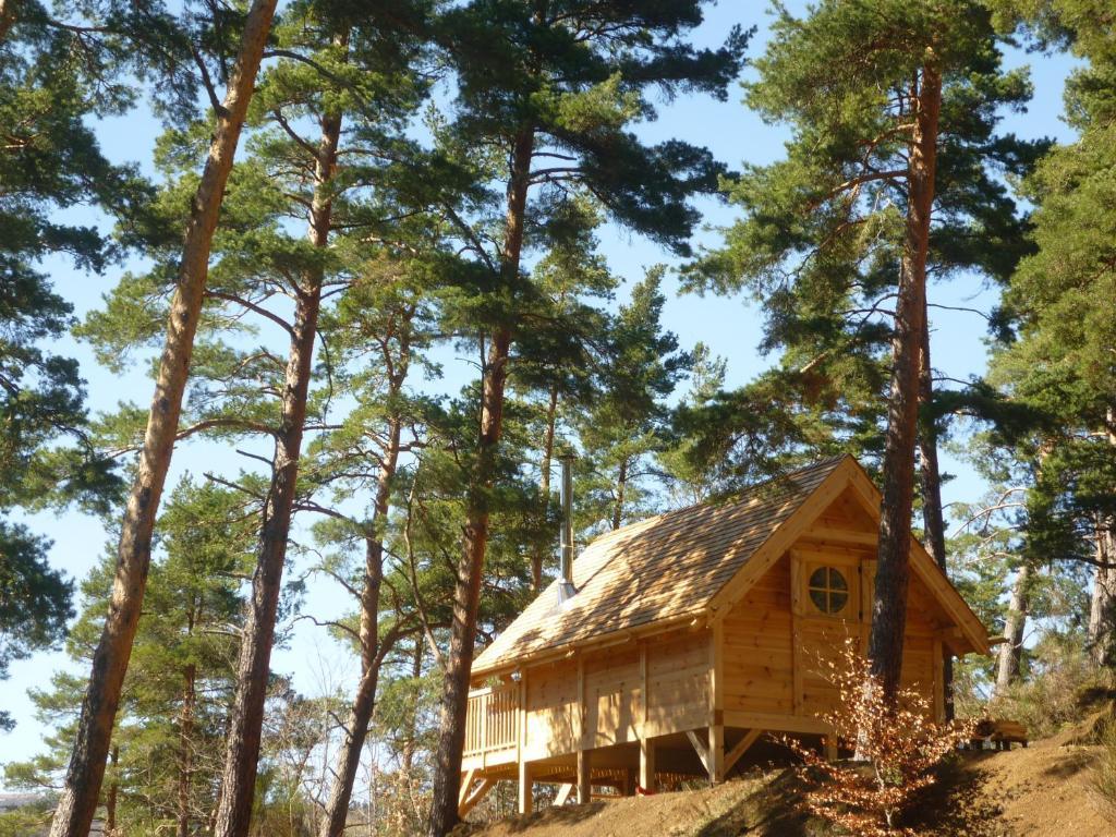 Cabane Lodge Domaine Du Lac Chambon مورول الغرفة الصورة